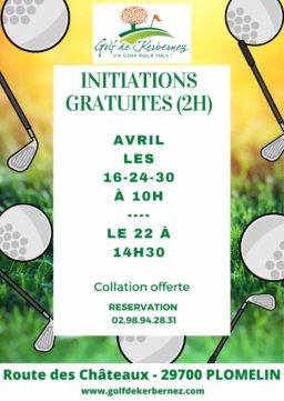 INITIATIONS GRATUITES (2H)AVRIL 2023