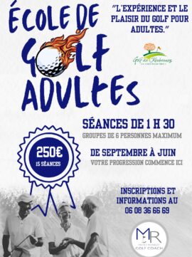 Affiche école de golf adulte 26 Affiche école de golf adulte 26